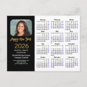 Cartes Pour Fêtes Annuelles Business 2026 Calendrier Parties scintillant moder (Devant)