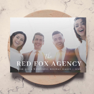 Cartes Pour Fêtes Annuelles Business Christmas   Équipe d'entreprise moderne P