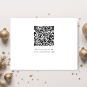 Cartes Pour Fêtes Annuelles Business Christmas Trees QR Code Entreprise