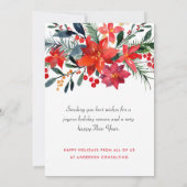 Cartes Pour Fêtes Annuelles Business Happy Holidays Moderne (Dos)