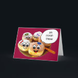 Cartes Pour Fêtes Annuelles Butées toriques heureuses de Chanukah dans<br><div class="desc">hanuka,  hannuka,  hannukah,  hanukah,  hannukkah,  hanoukka,  chanuka,  channuka,  channukah,  chanukah,  channukkah,  chanukkah,  smiley,  beignet,  butées toriques,  beignet,  beignets,  vacances,  vacances,  juives,  Judaïsme,  "hanoukka heureux",  heureux,  "visage souriant",  kippa,  sufganiot,  soofganiot,  hébreu,  ivrit</div>