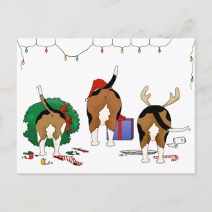 Cartes Pour Fêtes Annuelles Butt A Beagle Christmas