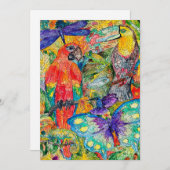 Cartes Pour Fêtes Annuelles Butterfly  Dragonfly Canvas print |  funny gift (Devant / Derrière)