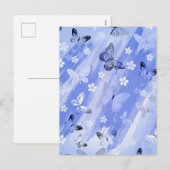 Cartes Pour Fêtes Annuelles Butterfly Pattern 13 (Devant / Derrière)