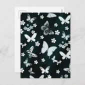 Cartes Pour Fêtes Annuelles Butterfly Pattern 14 (Devant / Derrière)