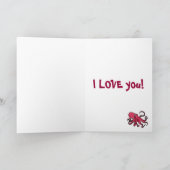 Cartes Pour Fêtes Annuelles BV - Funny Octopus Love Card (Intérieur)