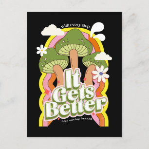Cartes Pour Fêtes Annuelles Ça devient mieux Sensations Super Good Vibes & R