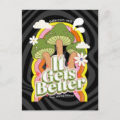 Cartes Pour Fêtes Annuelles Ça devient mieux | Sensations Super Good Vibes & R (Devant)