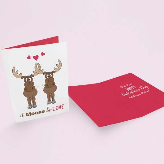 Cartes Pour Fêtes Annuelles Ça doit être l'amour Saint-Valentin Mignon Drôle