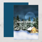 Cartes Pour Fêtes Annuelles Cabine de journal (Devant / Derrière)