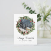 Cartes Pour Fêtes Annuelles Cabine rustique de Noël Winter Mountain (Debout devant)