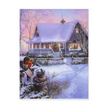 Cabine vintage de Noël de pays