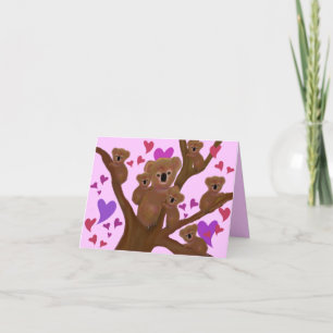 Cartes Pour Fêtes Annuelles Câbles Koala Valentine