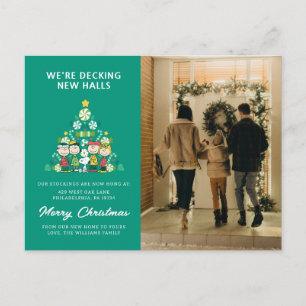 Cartes Pour Fêtes Annuelles cacahuètes   Arbre de Noël de menthe poivrée