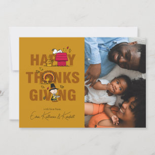 Cartes Pour Fêtes Annuelles cacahuètes   BON THANKSGIVING