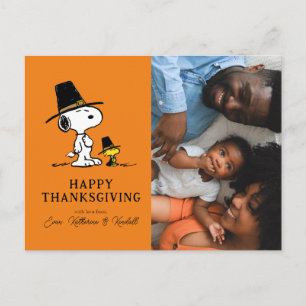 Cartes Pour Fêtes Annuelles cacahuètes Bons thanksgivings pèlerins