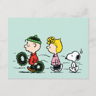 Cartes Pour Fêtes Annuelles cacahuètes Charlie Brown, Sally & Snoopy