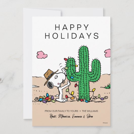 Cartes Pour Fêtes Annuelles cacahuètes | Décorations Spike pour Noël (Devant)