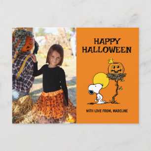 Cartes Pour Fêtes Annuelles cacahuètes   Happy Halloween Snoopy & Woodstock
