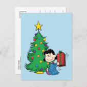 Cartes Pour Fêtes Annuelles cacahuètes | Lucy Christmas Tree (Devant / Derrière)