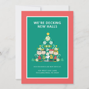Cartes Pour Fêtes Annuelles Cacahuètes Sapin de Noël à la menthe poivrée