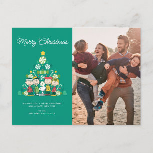 Cartes Pour Fêtes Annuelles Cacahuètes Sapin de Noël à la menthe poivrée