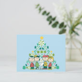 Cartes Pour Fêtes Annuelles Cacahuètes | Sapin de Noël à la menthe poivrée (Debout devant)
