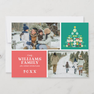 Cartes Pour Fêtes Annuelles Cacahuètes Sapin de Noël à la menthe poivrée