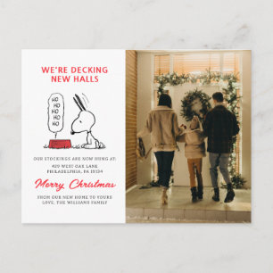 Cartes Pour Fêtes Annuelles cacahuètes   Snoopy Ho Ho Ho Plat alimentaire