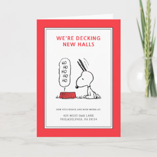 Cartes Pour Fêtes Annuelles cacahuètes   Snoopy Ho Ho Ho Plat alimentaire