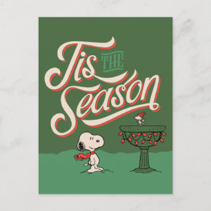 Cartes Pour Fêtes Annuelles cacahuètes   Snoopy & Woodstock Cette Saison