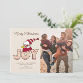 Cartes Pour Fêtes Annuelles cacahuètes | Snoopy & Woodstock Joy Sled Ride (Debout devant)