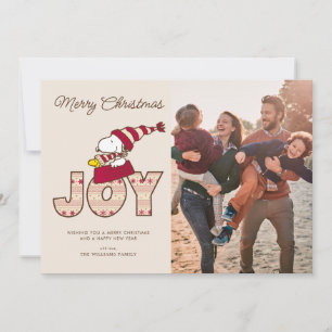 Cartes Pour Fêtes Annuelles cacahuètes   Snoopy & Woodstock Joy Sled Ride