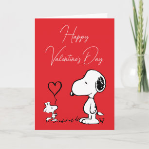 Cartes Pour Fêtes Annuelles cacahuètes   Snoopy & Woodstock Valentine