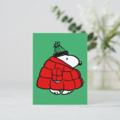 Cartes Pour Fêtes Annuelles cacahuètes | Veste Snoopy Red Puffer (Debout devant)