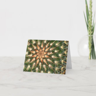 Cartes Pour Fêtes Annuelles Cactus avec épines en étoile