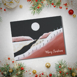 Cartes Pour Fêtes Annuelles Cactus de Noël du sud-ouest du désert