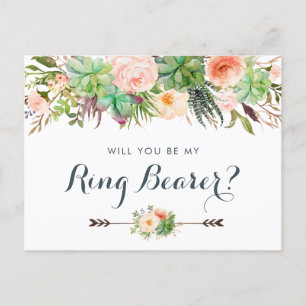 Cartes Pour Fêtes Annuelles Cactus Succulents Flore Verdure Vous Serez Mon