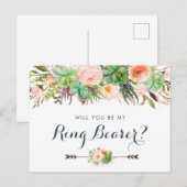 Cartes Pour Fêtes Annuelles Cactus Succulents Flore Verdure Vous Serez Mon (Devant / Derrière)