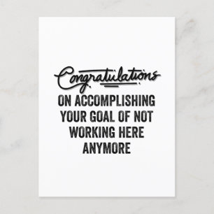 Cartes Pour Fêtes Annuelles Cadeau au revoir au collègue Quitter le collabor