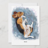 Cartes Pour Fêtes Annuelles Cadeau beagle, Cadeau Amoureux des chiens, Idée ca (Dos)