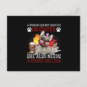 Cartes Pour Fêtes Annuelles Cadeau Bulldog   Café Elle a aussi besoin d'un Bou