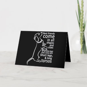 Cartes Pour Fêtes Annuelles Cadeau Chien Les meilleurs amis se présentent so