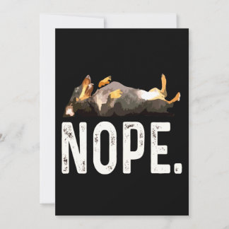 Cartes Pour Fêtes Annuelles Cadeau Chien | Mademoiselle Dachshund. Non.