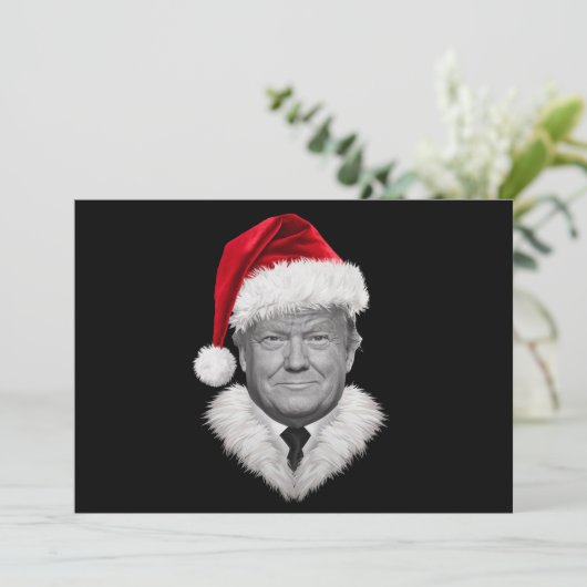 Cartes Pour Fêtes Annuelles Cadeau de chapeau de Père Noël drôle de Noël Donal (Debout devant)