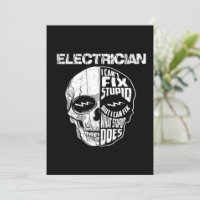 Cadeau de crâne Je ne peux pas réparer bête Électr