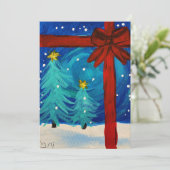 Cartes Pour Fêtes Annuelles Cadeau de Fête (Debout devant)