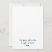 Cartes Pour Fêtes Annuelles Cadeau de Fête (Dos)