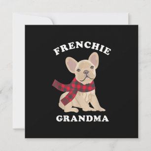 Cartes Pour Fêtes Annuelles Cadeau de grand-mère Frenchie Famille de Noël Bou