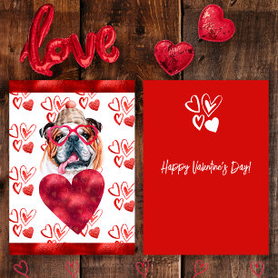 Cartes Pour Fêtes Annuelles Cadeau de la Saint-Valentin pour amateur de chien